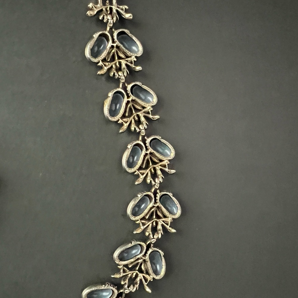 Coro Silver and Brown Acorn Bracelet and earrings Demi Parure Pat pend - Picture 5 of 5